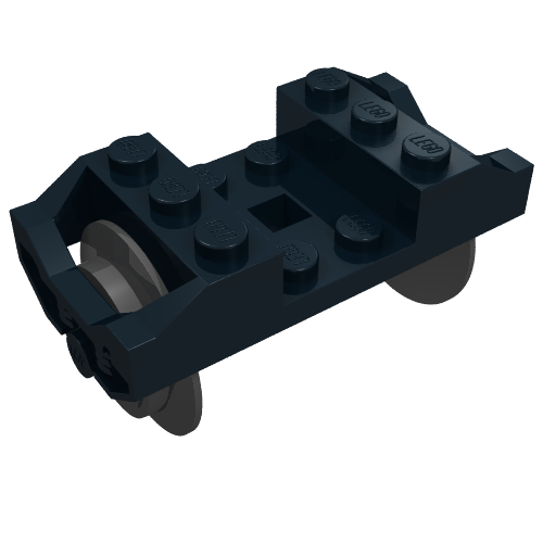 Wheel Holder, Train with Wheels, RC [Complete Assembly] Black