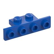 Bracket 1 × 2 - 1 × 4 [Rounded Corners at Bottom, Square Corners at Top] Blue