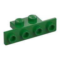 Bracket 1 × 2 - 1 × 4 [Rounded Corners at Bottom, Square Corners at Top] Green