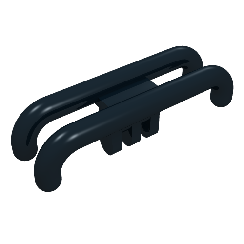 Train Pantograph Shoe with Hinge Black