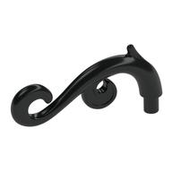 Curled Decorative Ornament / Plant Vine with Bar Schwarz