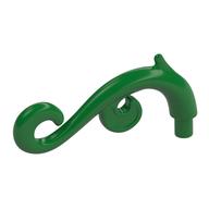 Curled Decorative Ornament / Plant Vine with Bar Green