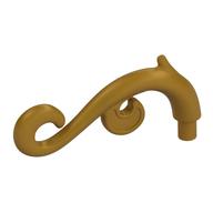 Curled Decorative Ornament / Plant Vine with Bar Perlgold