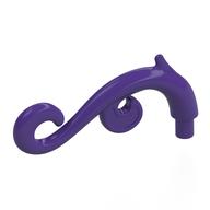 Curled Decorative Ornament / Plant Vine with Bar Dunkellila