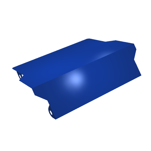 Ramp, 127 × 111 mm with Yellow Chevrons and Curb Markings Print [Keine Farbe/Beliebige Farbe]