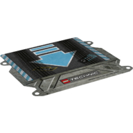 Ramp, 127 × 111 mm with Medium Azure Arrow and Chevrons Print White