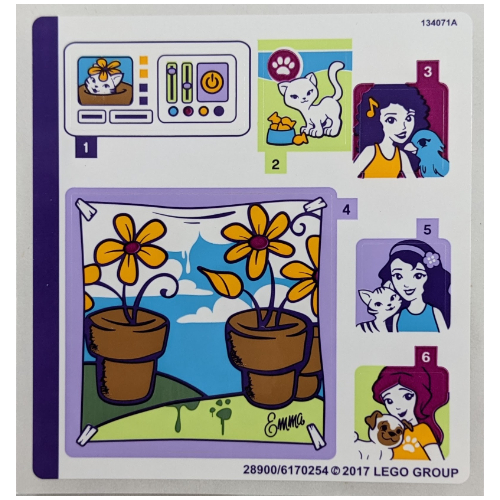 Sticker Sheet for Set 41305-1 [No Color/Any Color]