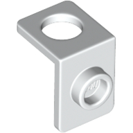 Minifig Neckwear Bracket [One Stud] - Reinforced White