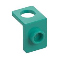 Minifig Neckwear Bracket [One Stud] - Reinforced Dark Turquoise