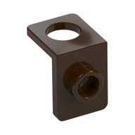 Minifig Neckwear Bracket [One Stud] - Reinforced Dark Brown