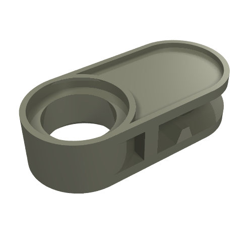Technic Flex Cable End with Pin Connection [Old Style - No Clamp] Dark Gray