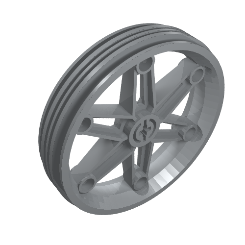 Wheel 61.6 × 13.6 Motorcycle Hellblaugrau