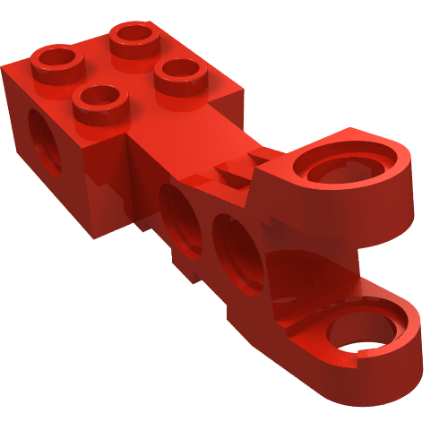 Technic Motorcycle Pivot Red