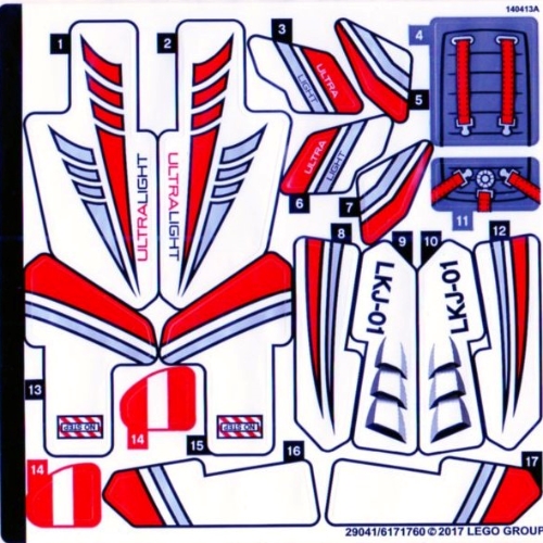 Sticker Sheet for Set 42057-1 [No Color/Any Color]