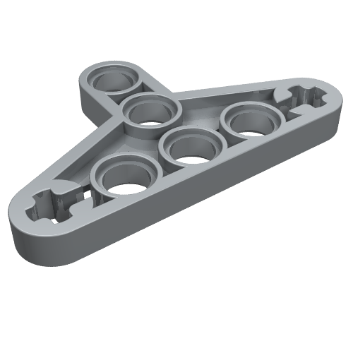 Technic Beam Triangle Thin [Type I] Pearl Light Gray