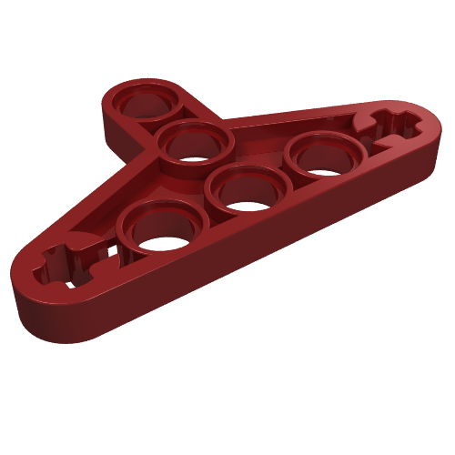 Technic Beam Triangle Thin [Type I] Dunkelrot