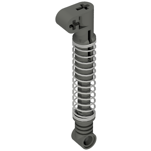 Technic Shock Absorber 9.5L with Soft Spring Dunkelgrau