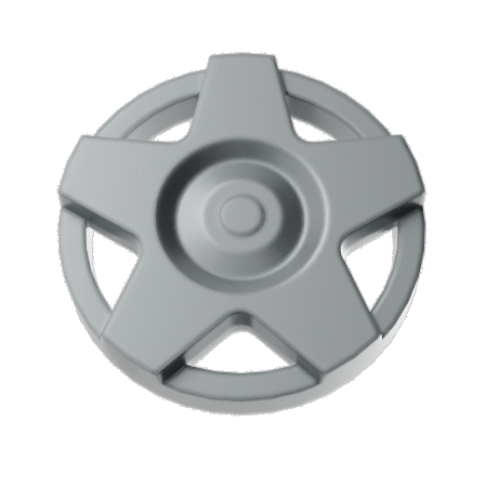 Wheel Cover 5 Spoke Wide Schwarz