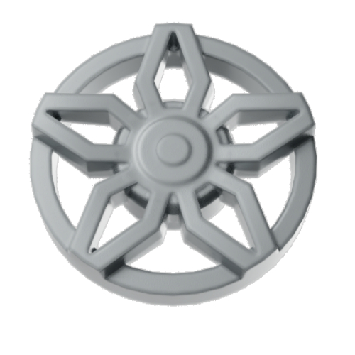 Wheel Cover 5 Spoke Framed Black