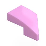 Brick Wedged, Curved 2 × 1 with Stud Notch Left Bright Pink