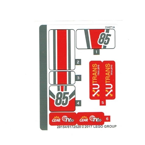 Sticker Sheet for Set 60145-1 [No Color/Any Color]