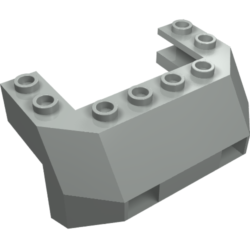 Train Front Sloping Base Hellgrau
