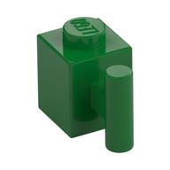 Stein speziell 1 × 1 mit Griff Grün