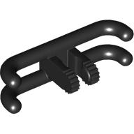 Train Pantograph Shoe with Locking Hinge with 2 Fingers Black