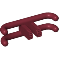 Train Pantograph Shoe with Locking Hinge with 2 Fingers Dunkelrot