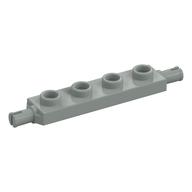 Plate Special 1 × 4 with Wheels Holder Hellgrau