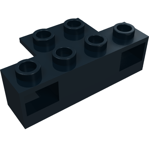 Light Prism Brick, Train, 1 × 4 Holder Schwarz