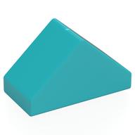 Duplo Brick 4 × 2 Double Slope 45° Medium Azure