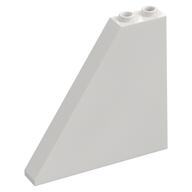 Brick Sloped 55° 1 × 6 × 5 with Bottom Stud Holders Weiß