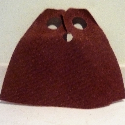 Neckwear Cape, Short Rotbraun