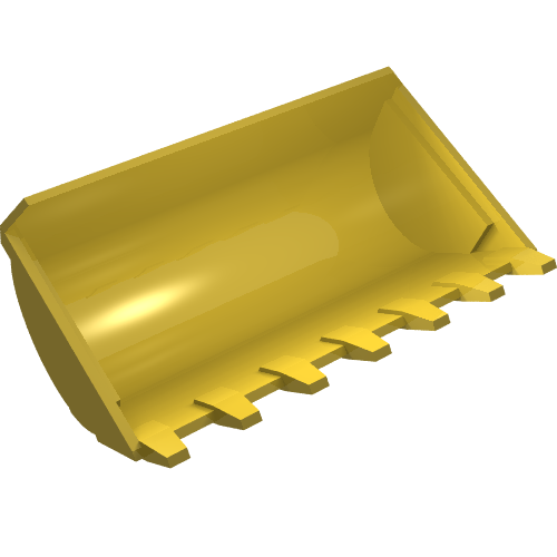 Technic Digger Bucket 8 × 10 Yellow