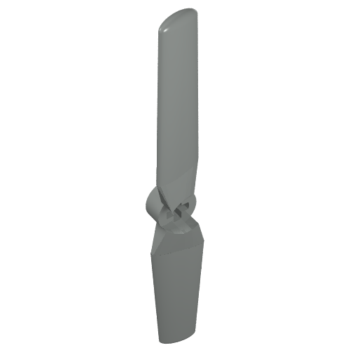 Propeller 2 Blade 9 Diameter Light Gray