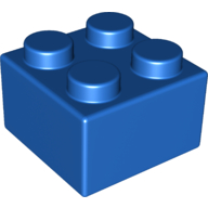 Brick Soft 2 × 2 Blue