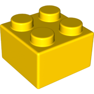 Brick Soft 2 × 2 Yellow