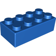 Brick Soft 2 × 4 Blue