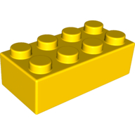 Brick Soft 2 × 4 Yellow