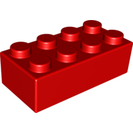 Brick Soft 2 × 4 Red