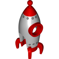 Costume Retro Rocket Hellblaugrau