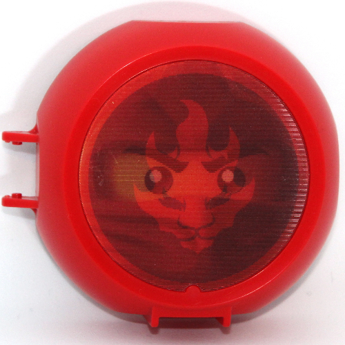 Pod, Round, Half Front with Ninjago Kai Sticker Rot