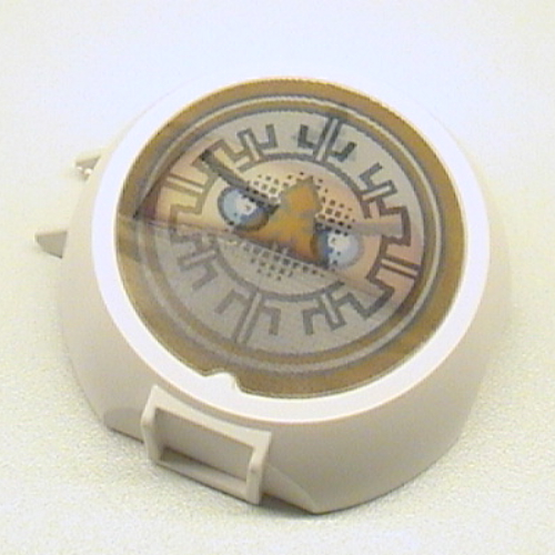 Pod, Round, Half Front with LEGO Ninjago Movie Sticker White