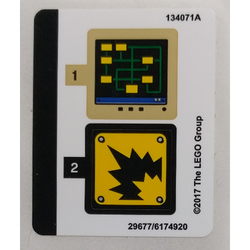 Stickerbogen für Set 70900-1 [Keine Farbe/Beliebige Farbe]