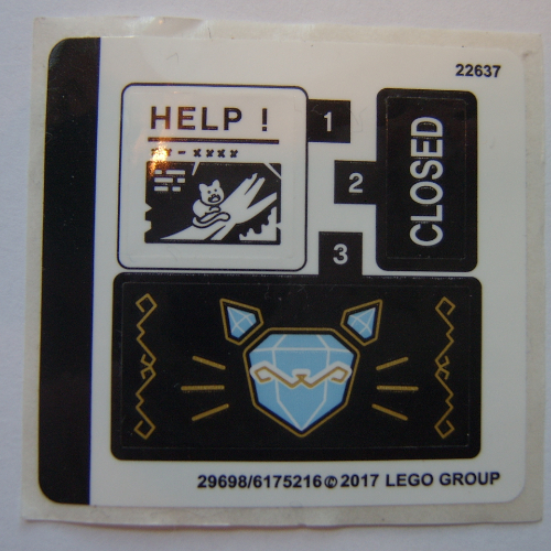Stickerbogen für Set 70902-1 [Keine Farbe/Beliebige Farbe]