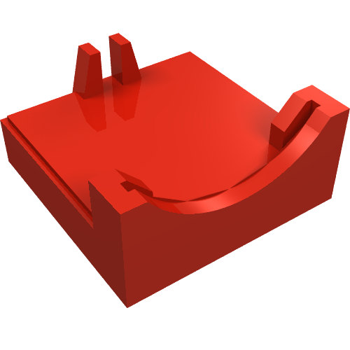 Motor Cover, 9V Micromotor 2 × 2 Base Rot