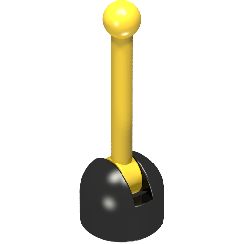 Lever Small Base with Yellow Lever Schwarz