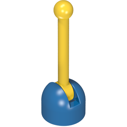 Lever Small Base with Yellow Lever Blue