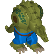 Body Giant, Killer Croc Print Olive Green